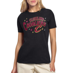 Cleveland Cavaliers Starter Women's Fireworks T-Shirt Black