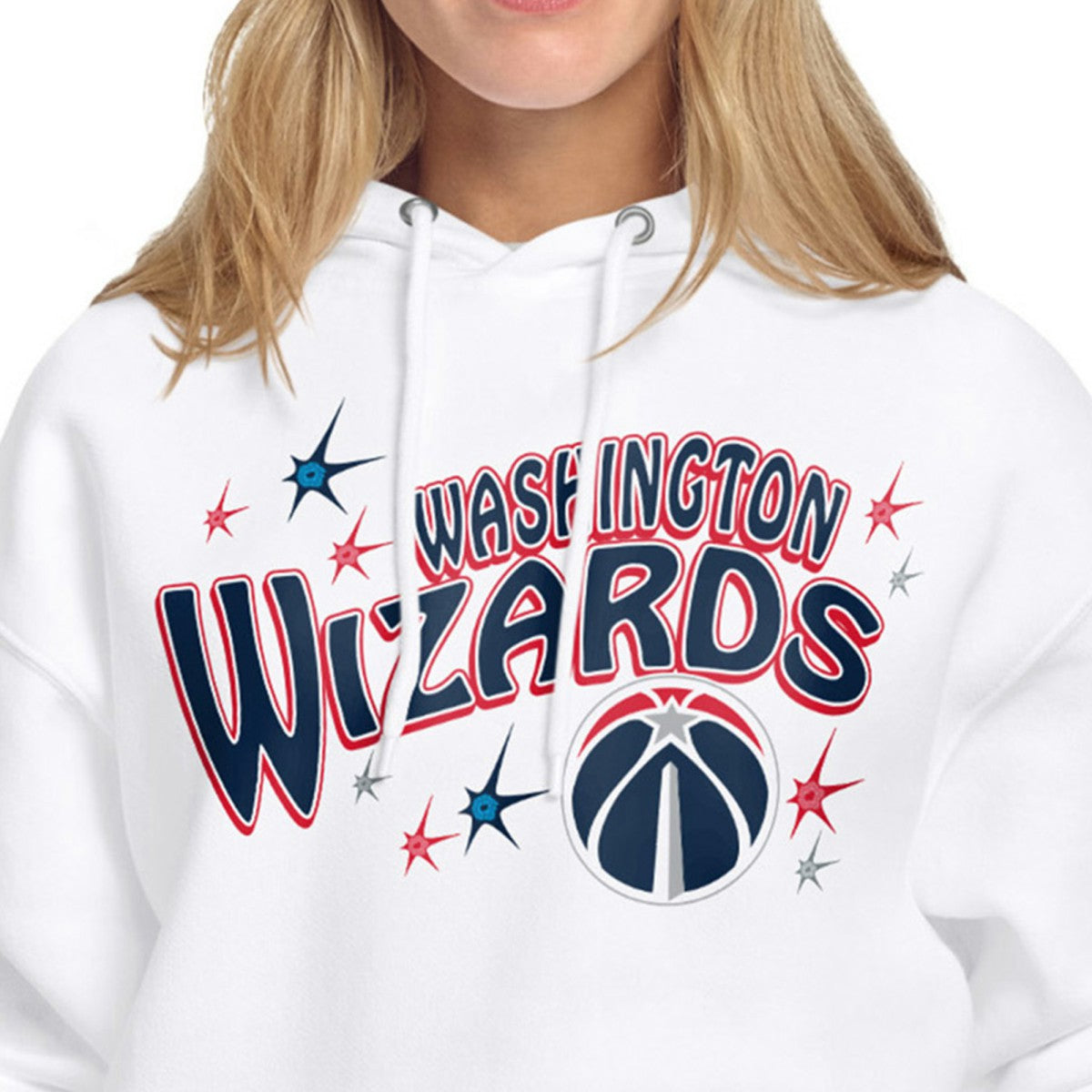 Washington Wizards Starter Women's Fireworks Fleece Hoodie White