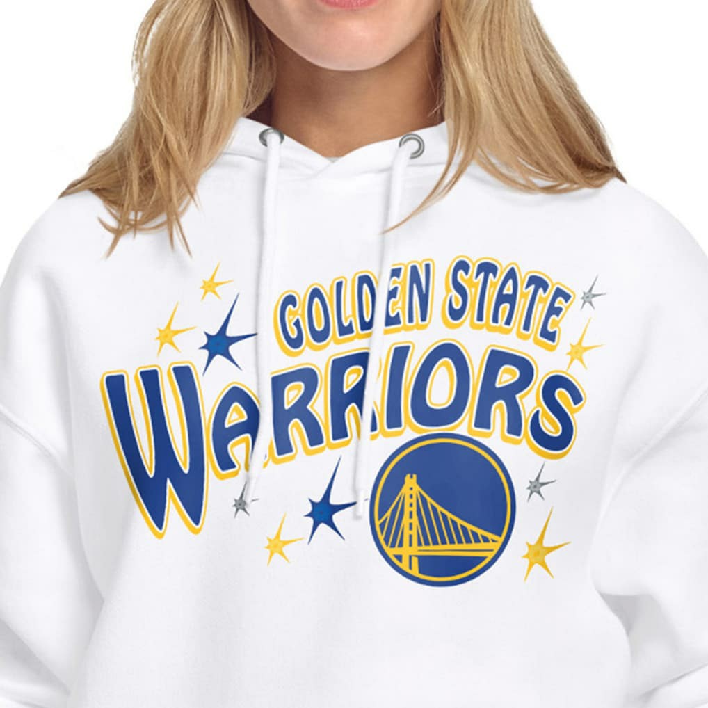 Golden State Warriors Starter Women's Fireworks Fleece Hoodie White