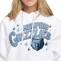 Memphis Grizzlies Starter Women's Fireworks Fleece Hoodie White