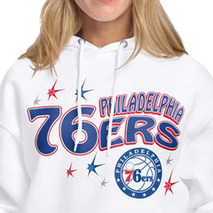 Philadelphia 76ers Starter Women's Fireworks Fleece Hoodie White