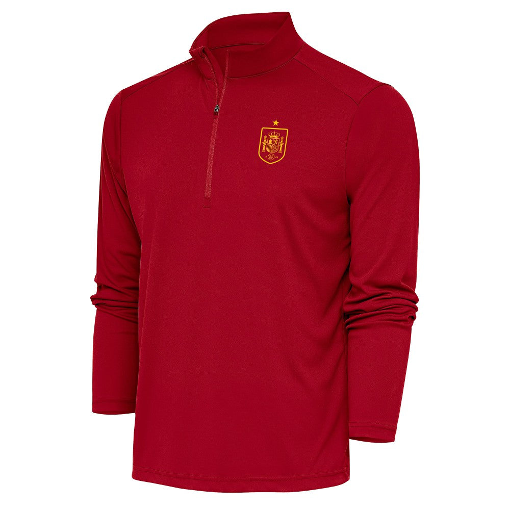 Spain National Team Antigua Statement Quarter-Zip Pullover Red sale