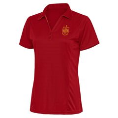 Spain National Team Antigua Women's Statement Y-Neck Polo Red