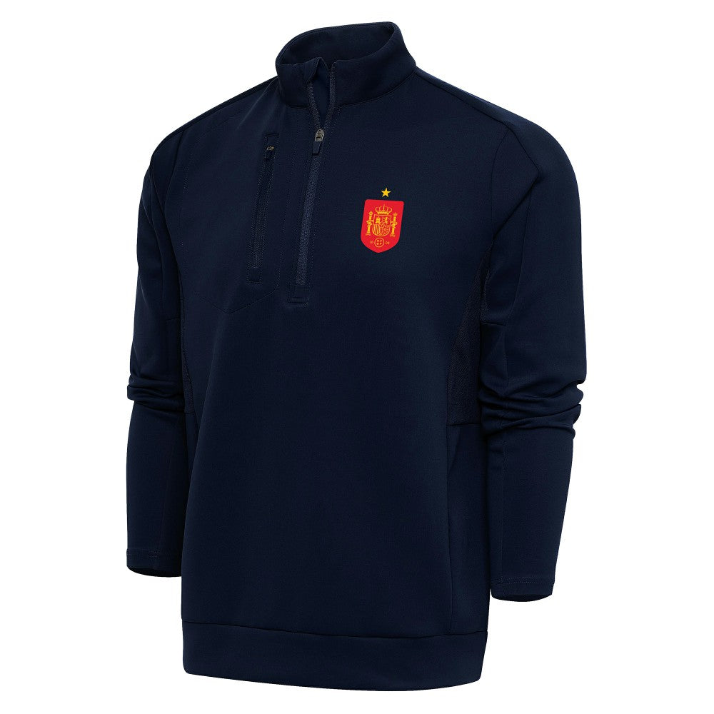 Spain National Team Antigua Genesis Quarter-Zip Pullover Navy sale