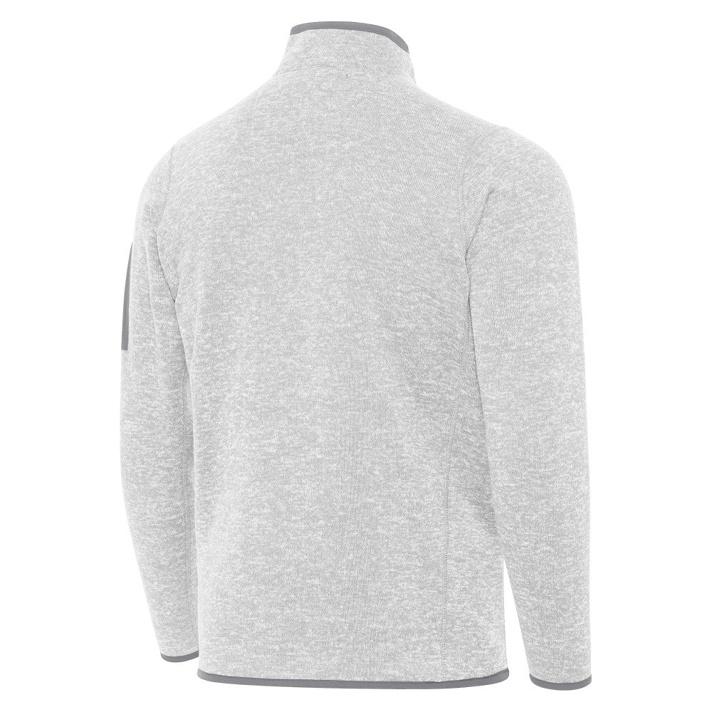 Spain National Team Antigua Elevate Quarter-Zip Pullover Heather Gray