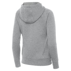 Spain National Team Antigua Women's Takeover Fleece Raglan Full-Zip Hoodie Heather Gray sale