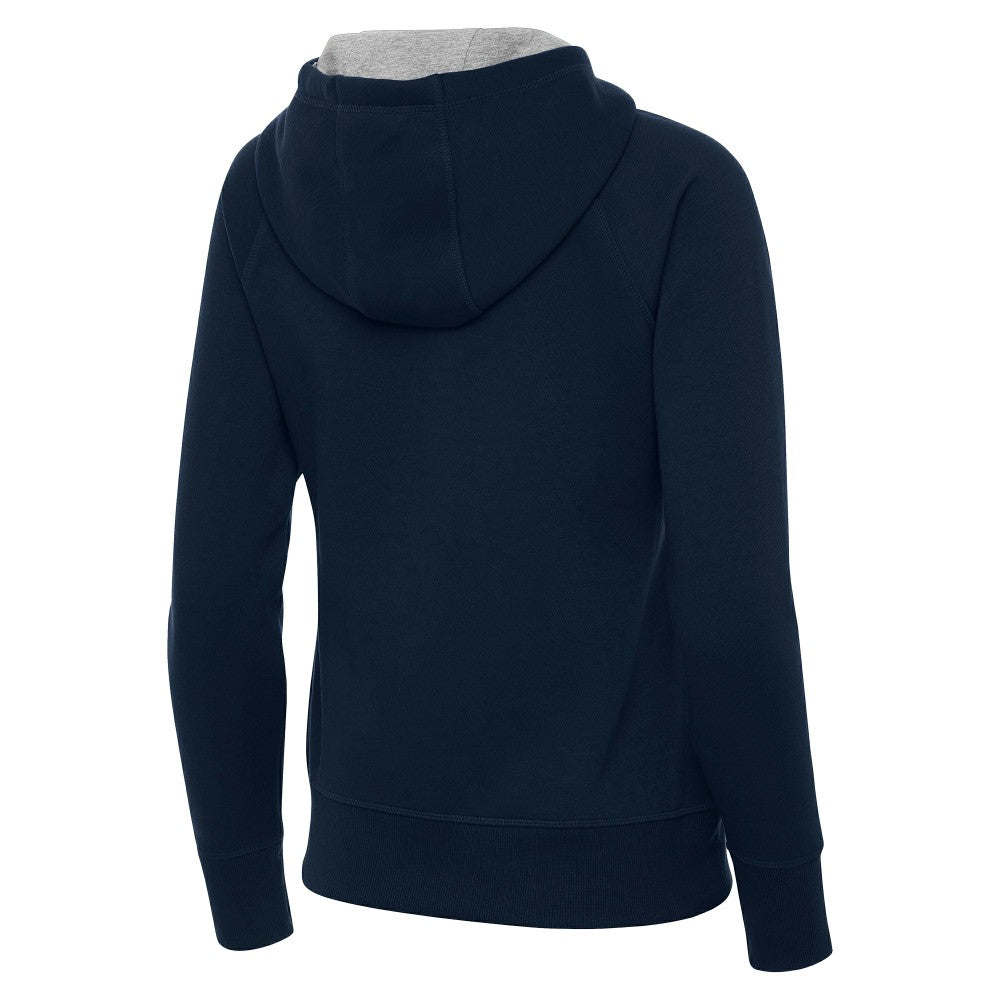 Spain National Team Antigua Women's Takeover Fleece Raglan Full-Zip Hoodie Navy sale