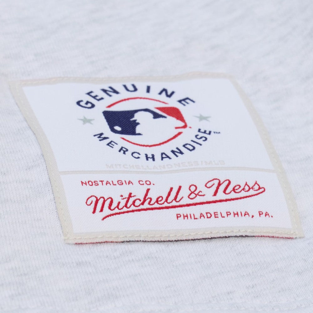 San Francisco Giants Mitchell & Ness Women's Script Cropped Boxy T-Shirt - Heather Gray T-shirts