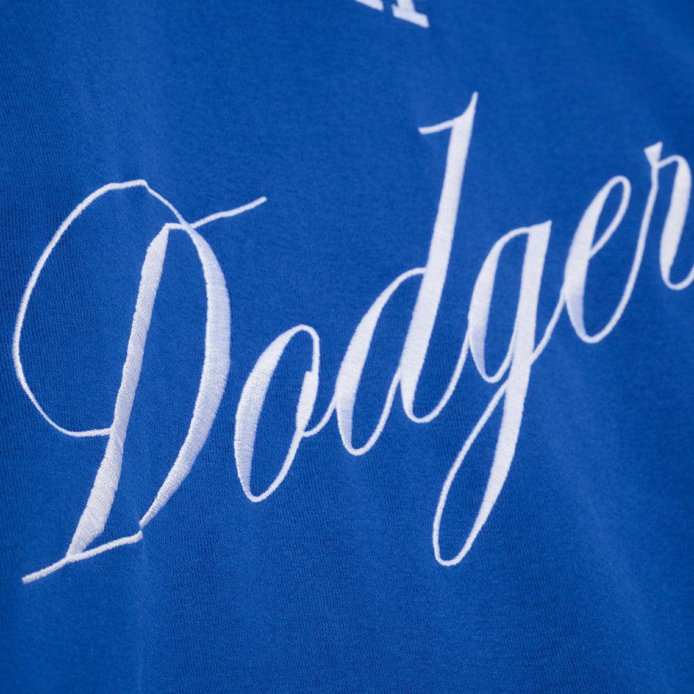 Los Angeles Dodgers Mitchell & Ness Women's Script Sweatshirt - Royal Sweatshirts