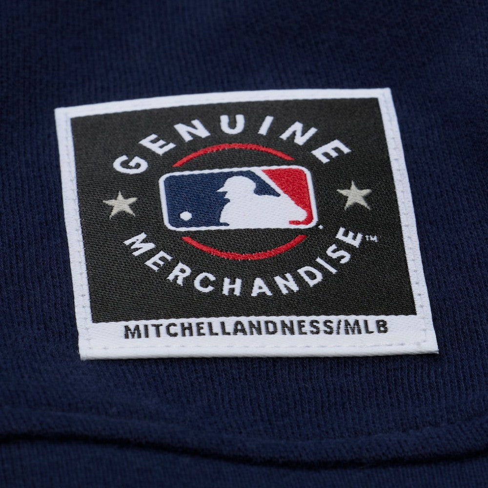 Atlanta Braves Mitchell & Ness Women's Script Sweatshirt - Navy Sweatshirts