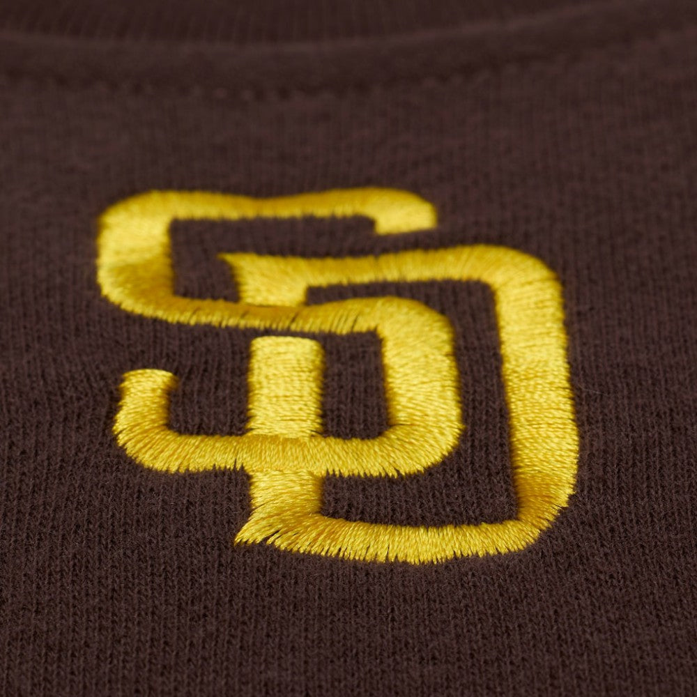San Diego Padres Mitchell & Ness Women's Script Sweatshirt - Brown Sweatshirts