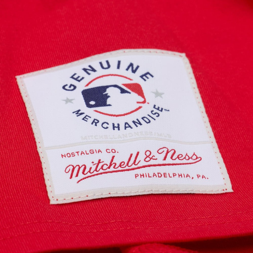 Los Angeles Angels Mitchell & Ness Women's Pep Rally Cropped Boxy T-Shirt - Red T-shirts