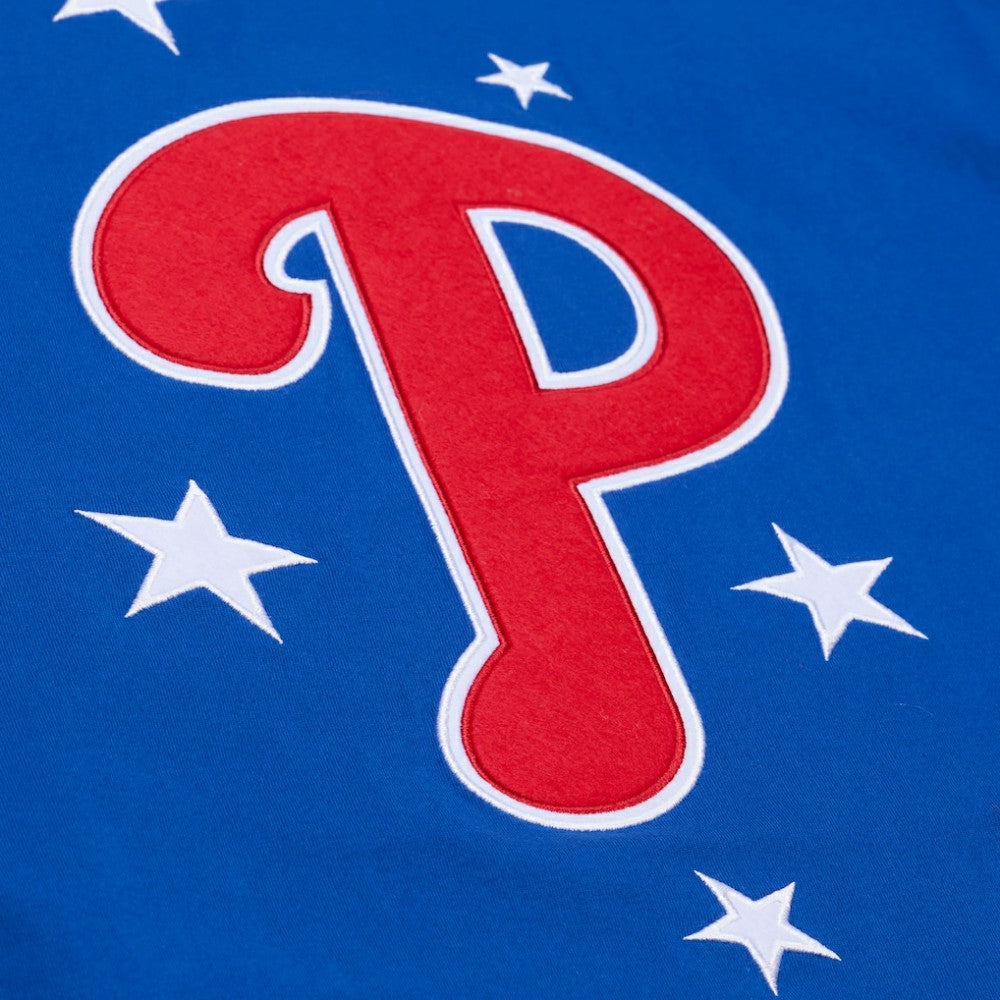 Philadelphia Phillies Mitchell & Ness Women's Pep Rally Cropped Boxy T-Shirt - Royal T-shirts