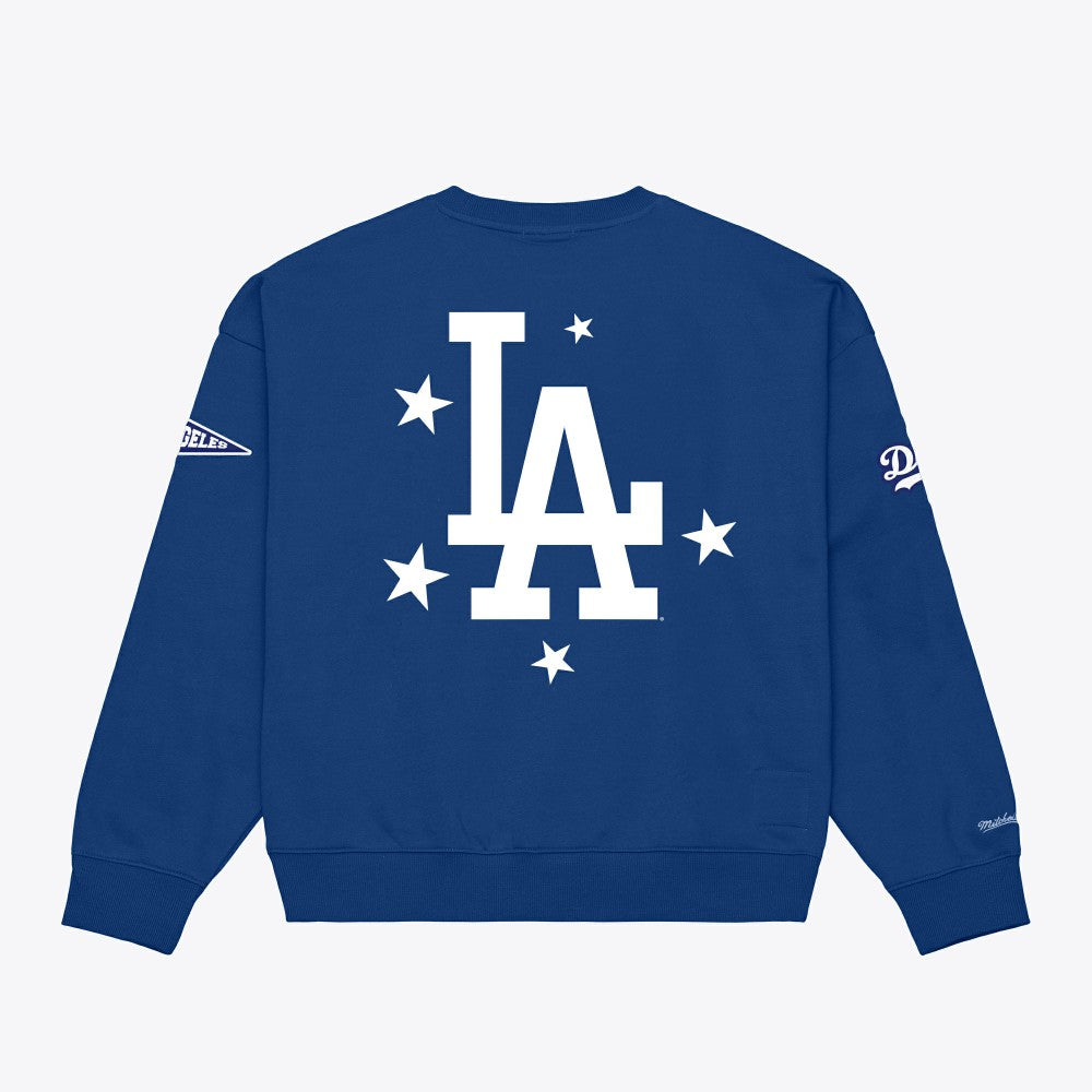 Los Angeles Dodgers Mitchell & Ness Women's Pep Rally Sweatshirt - Royal Sweatshirts