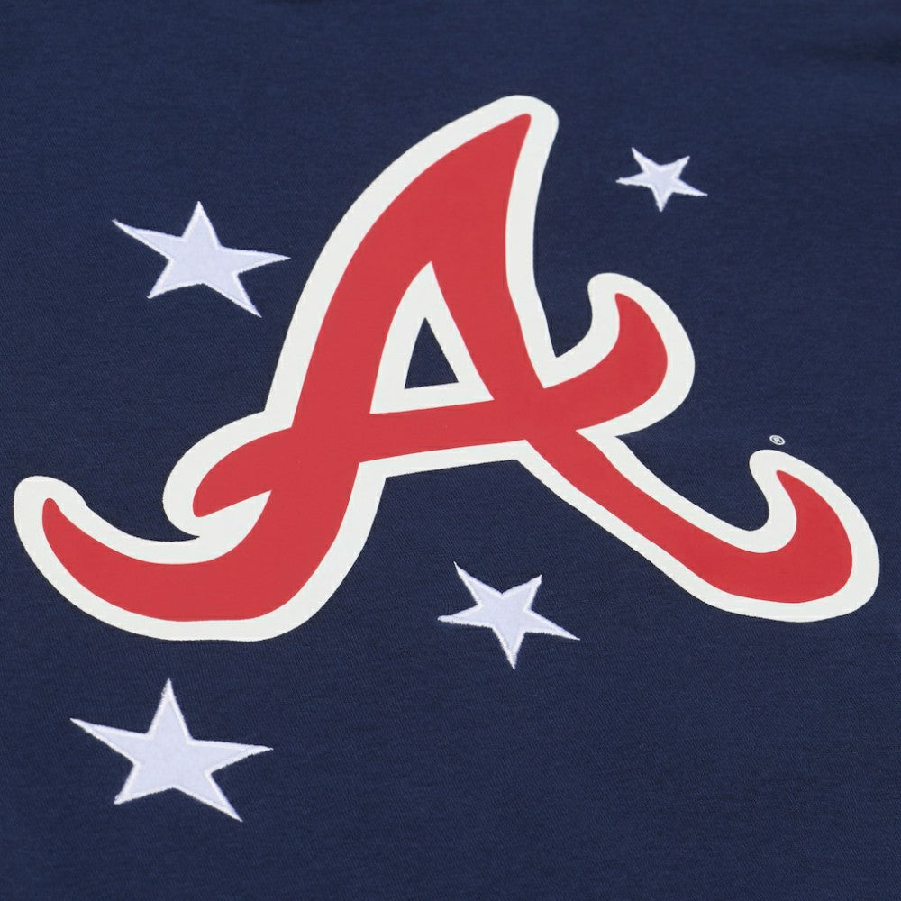 Atlanta Braves Mitchell & Ness Women's Pep Rally Sweatshirt - Navy Sweatshirts