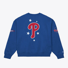 Philadelphia Phillies Mitchell & Ness Women's Pep Rally Sweatshirt - Royal Sweatshirts