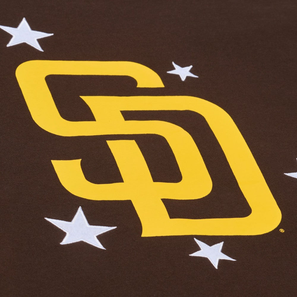 San Diego Padres Mitchell & Ness Women's Pep Rally Sweatshirt - Brown Sweatshirts