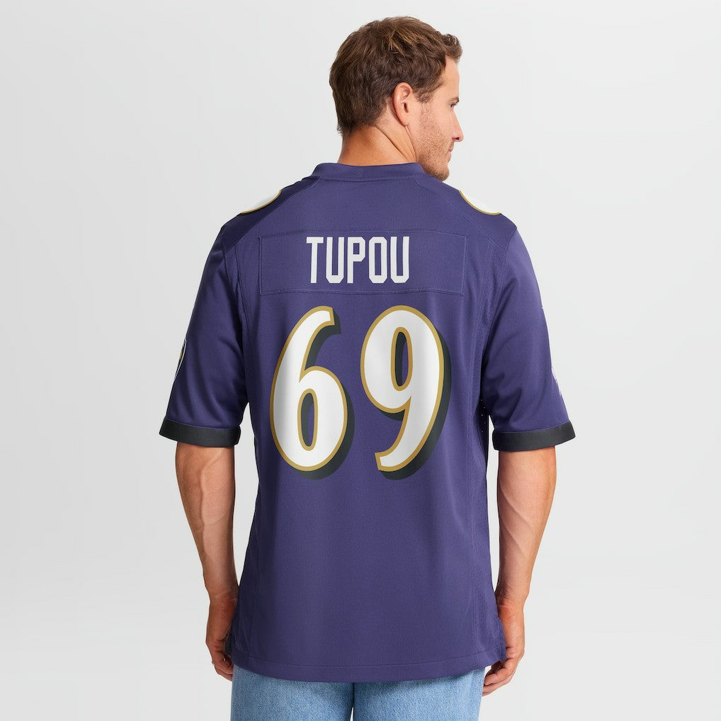 Josh Tupou Baltimore Ravens Team Game Jersey Purple