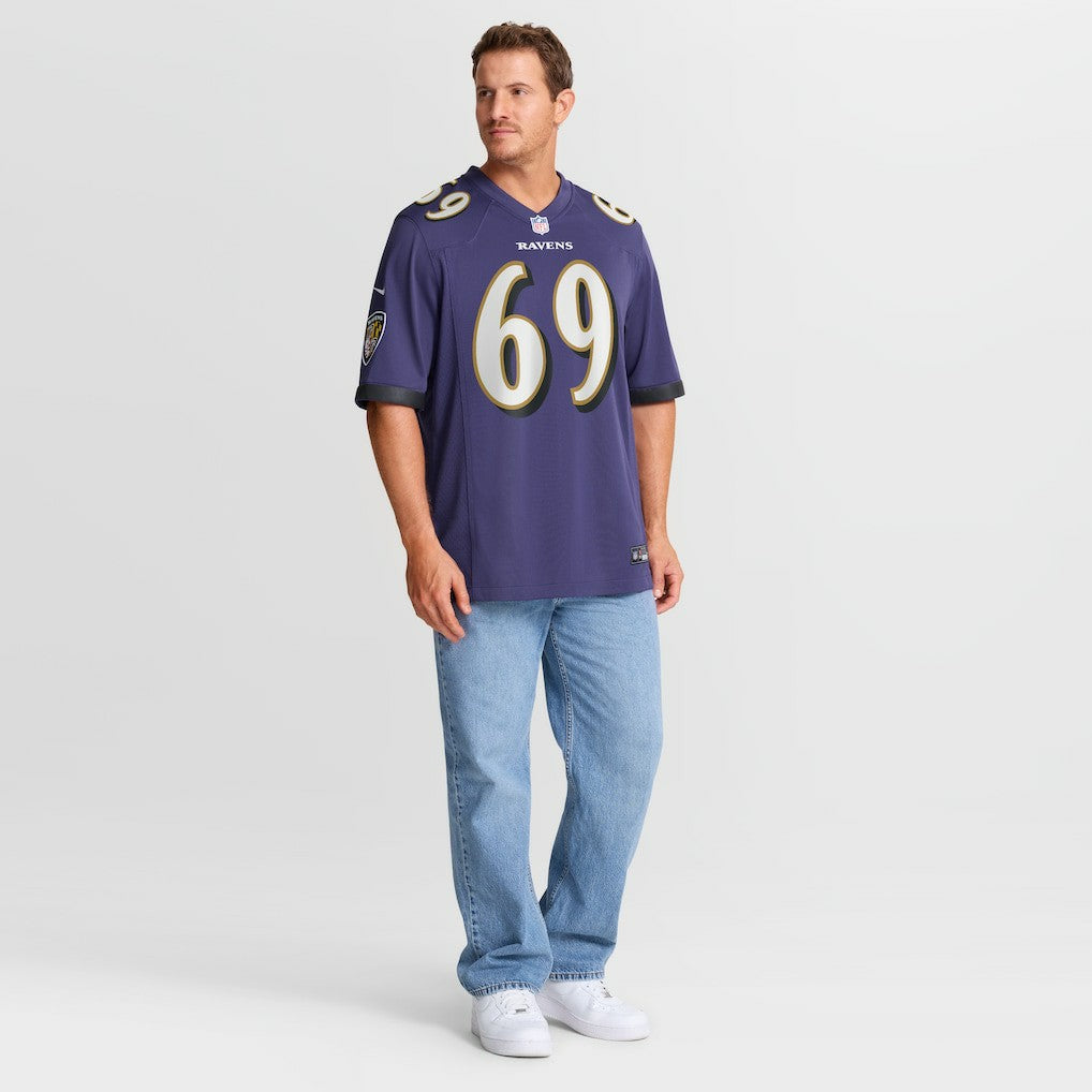 Josh Tupou Baltimore Ravens Team Game Jersey Purple