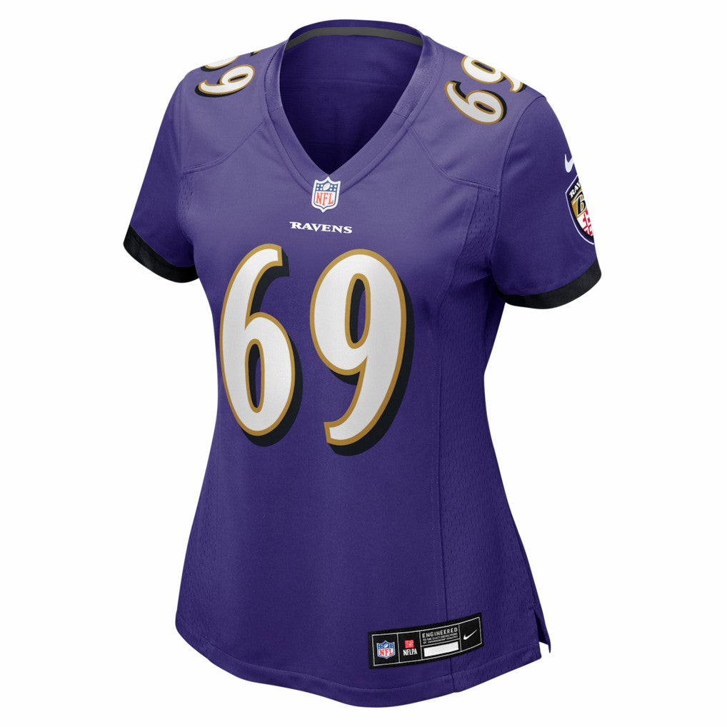 Josh Tupou Baltimore Ravens Women's Team Game Jersey Purple