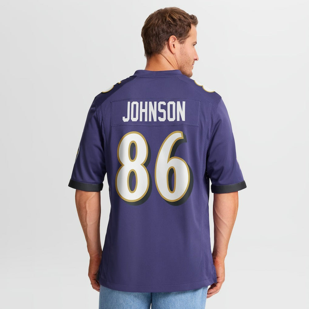 Cornelius Johnson Baltimore Ravens Team Game Jersey Purple