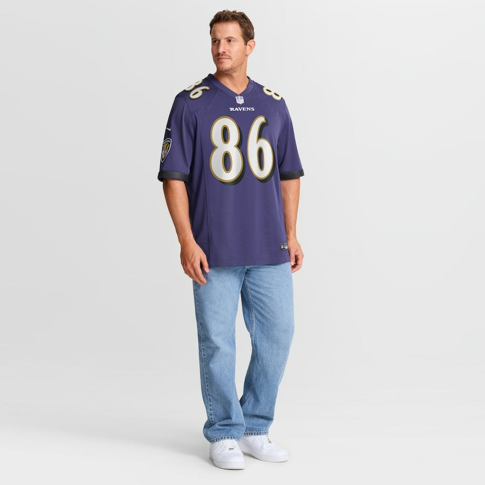 Cornelius Johnson Baltimore Ravens Team Game Jersey Purple