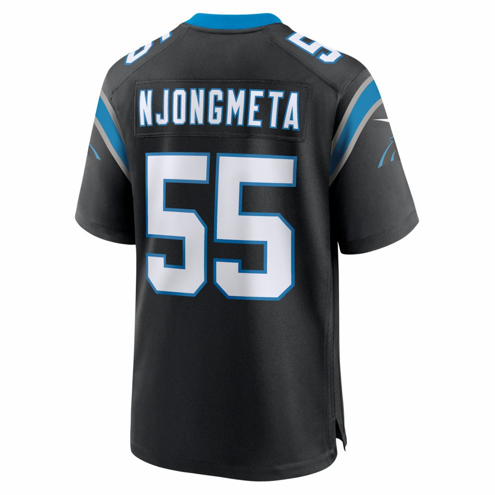 Maema Njongmeta Carolina Panthers Team Game Jersey Black