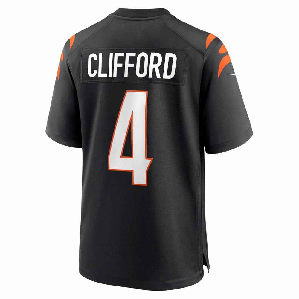 Sean Clifford Cincinnati Bengals Team Game Jersey Black