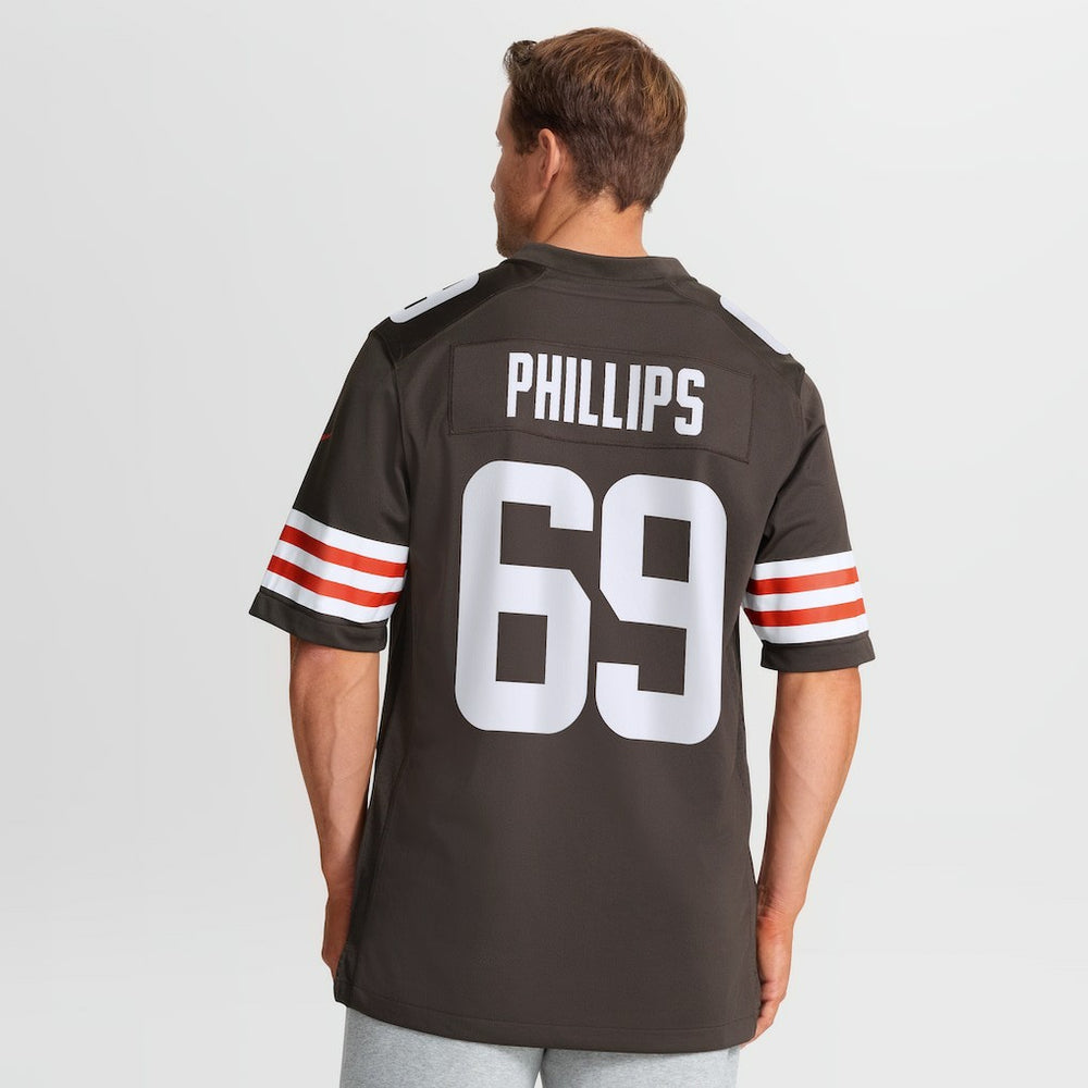 Tyre Phillips Cleveland Browns Team Game Jersey Brown