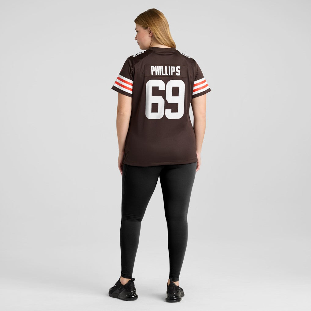 Tyre Phillips Cleveland Browns Women's Team Game Jersey Brown