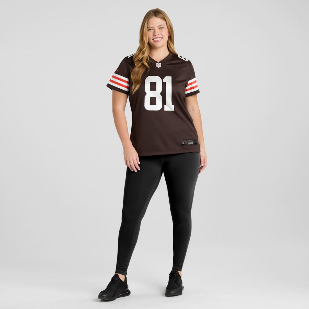 Luke Floriea Cleveland Browns Women's Team Game Jersey Brown