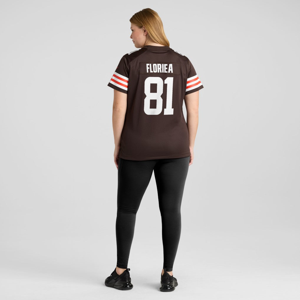 Luke Floriea Cleveland Browns Women's Team Game Jersey Brown