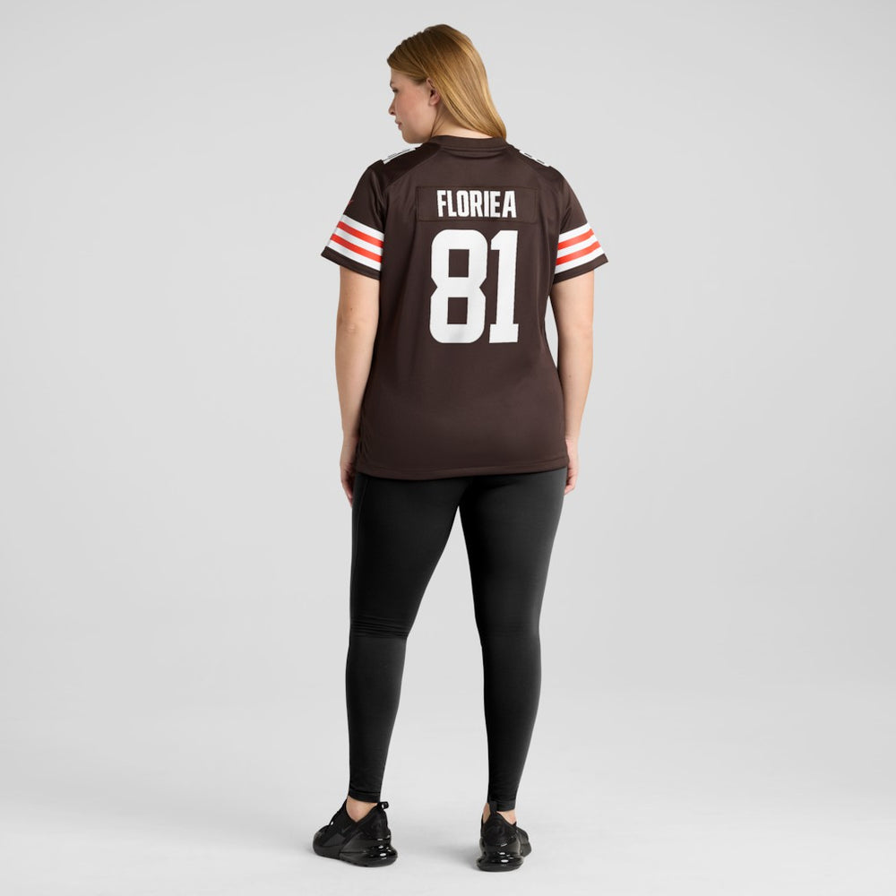 Luke Floriea Cleveland Browns Women's Team Game Jersey Brown