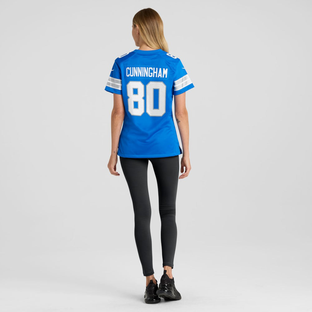 Malik Cunningham Detroit Lions Women's Team Game Jersey Blue