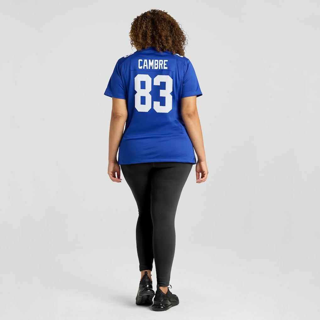 Dalen Cambre New York Giants Women's Team Game Jersey Royal