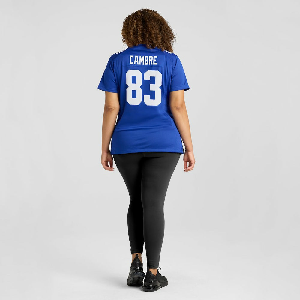 Dalen Cambre New York Giants Women's Team Game Jersey Royal