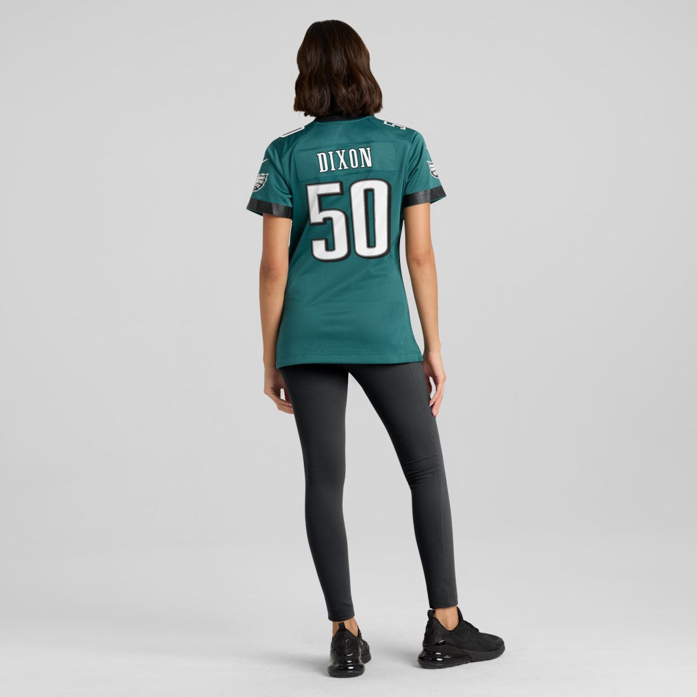 Lance Dixon Philadelphia Eagles Women's Team Game Jersey Midnight Green