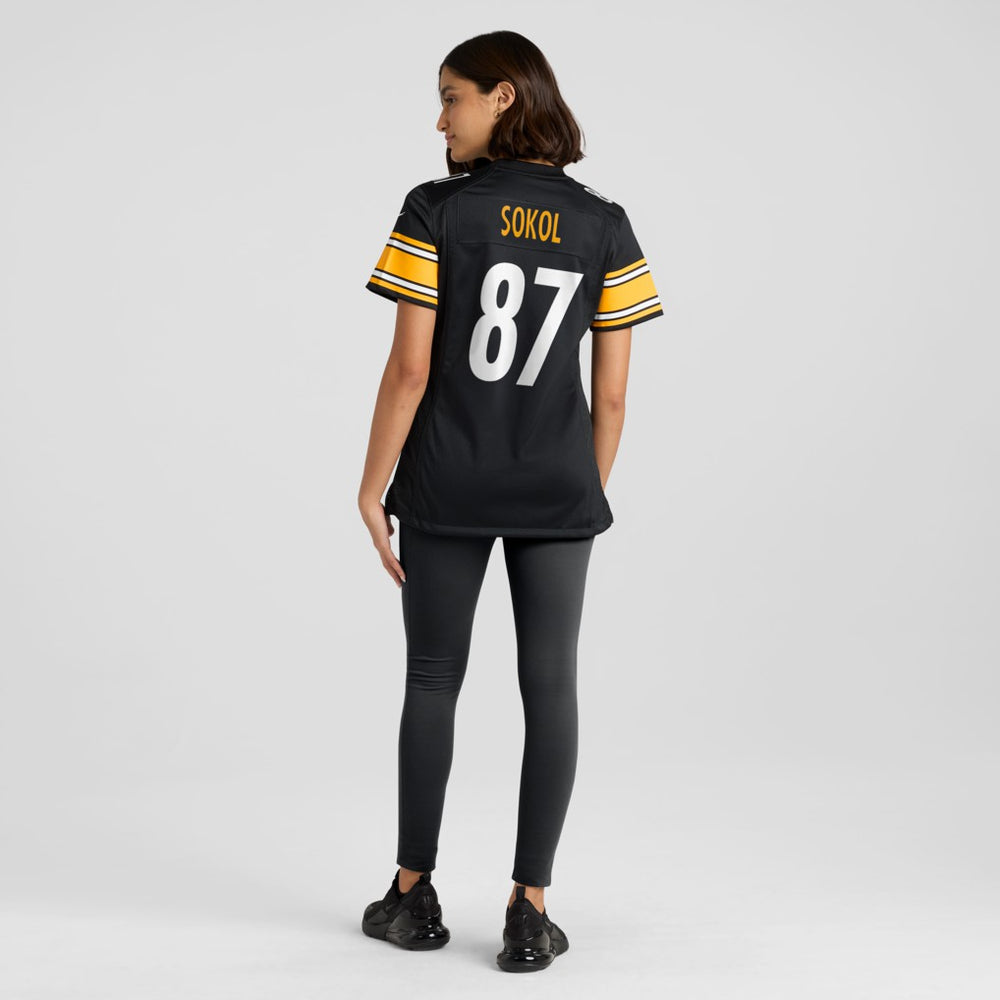 Matt Sokol Pittsburgh Steelers Women's Team Game Jersey Black