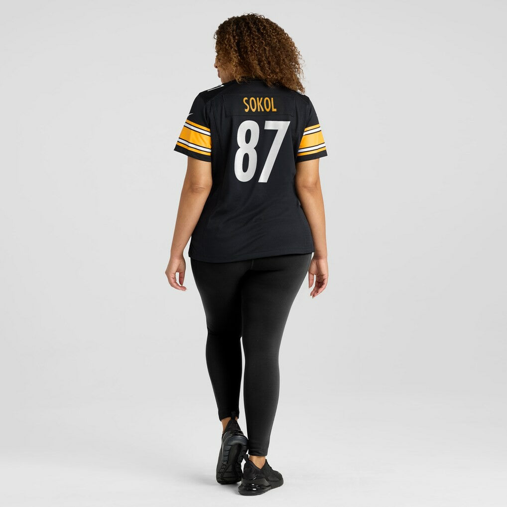 Matt Sokol Pittsburgh Steelers Women's Team Game Jersey Black