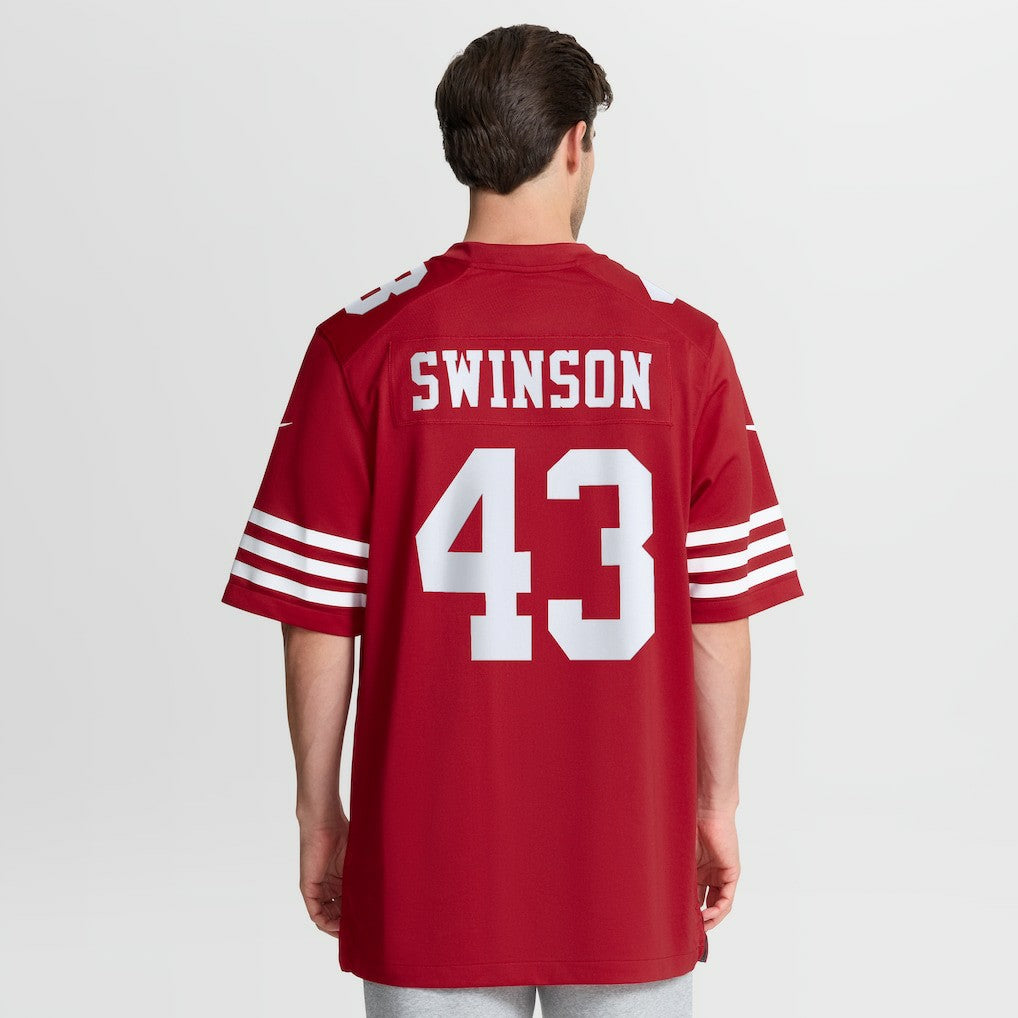 Messiah Swinson San Francisco 49ers Team Game Jersey Scarlet
