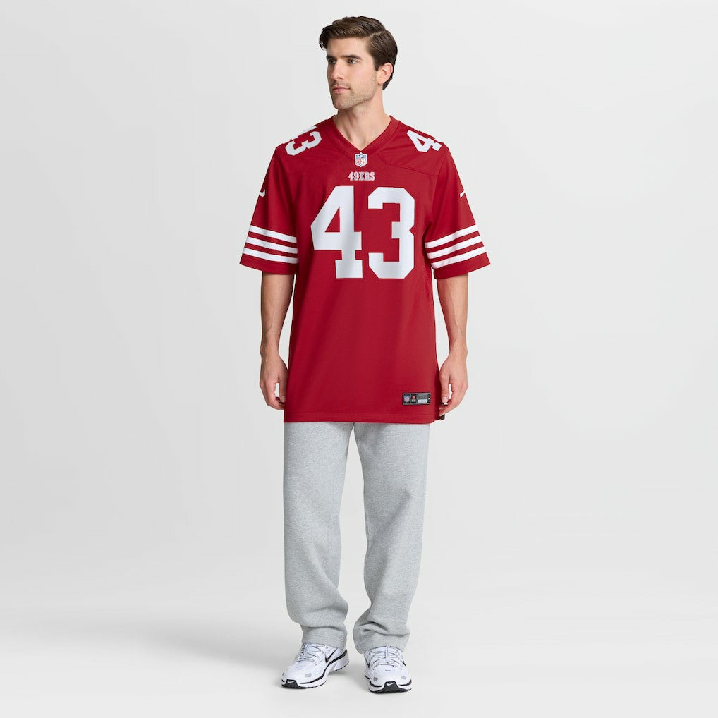 Messiah Swinson San Francisco 49ers Team Game Jersey Scarlet