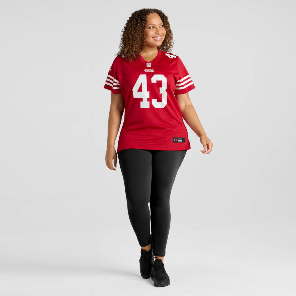 Messiah Swinson San Francisco 49ers Women's Team Game Jersey Scarlet