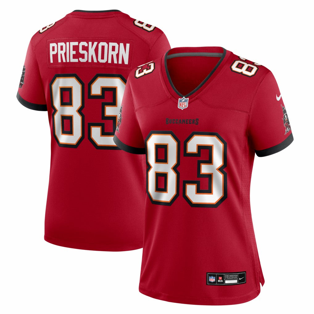 Caden Prieskorn Tampa Bay Buccaneers Women's Team Game Jersey Red
