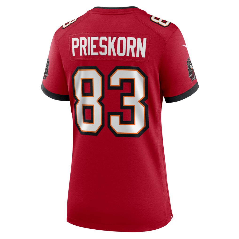 Caden Prieskorn Tampa Bay Buccaneers Women's Team Game Jersey Red