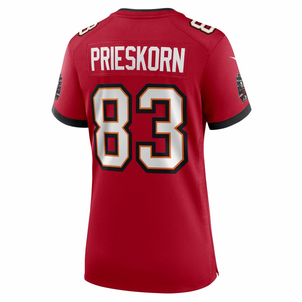 Caden Prieskorn Tampa Bay Buccaneers Women's Team Game Jersey Red