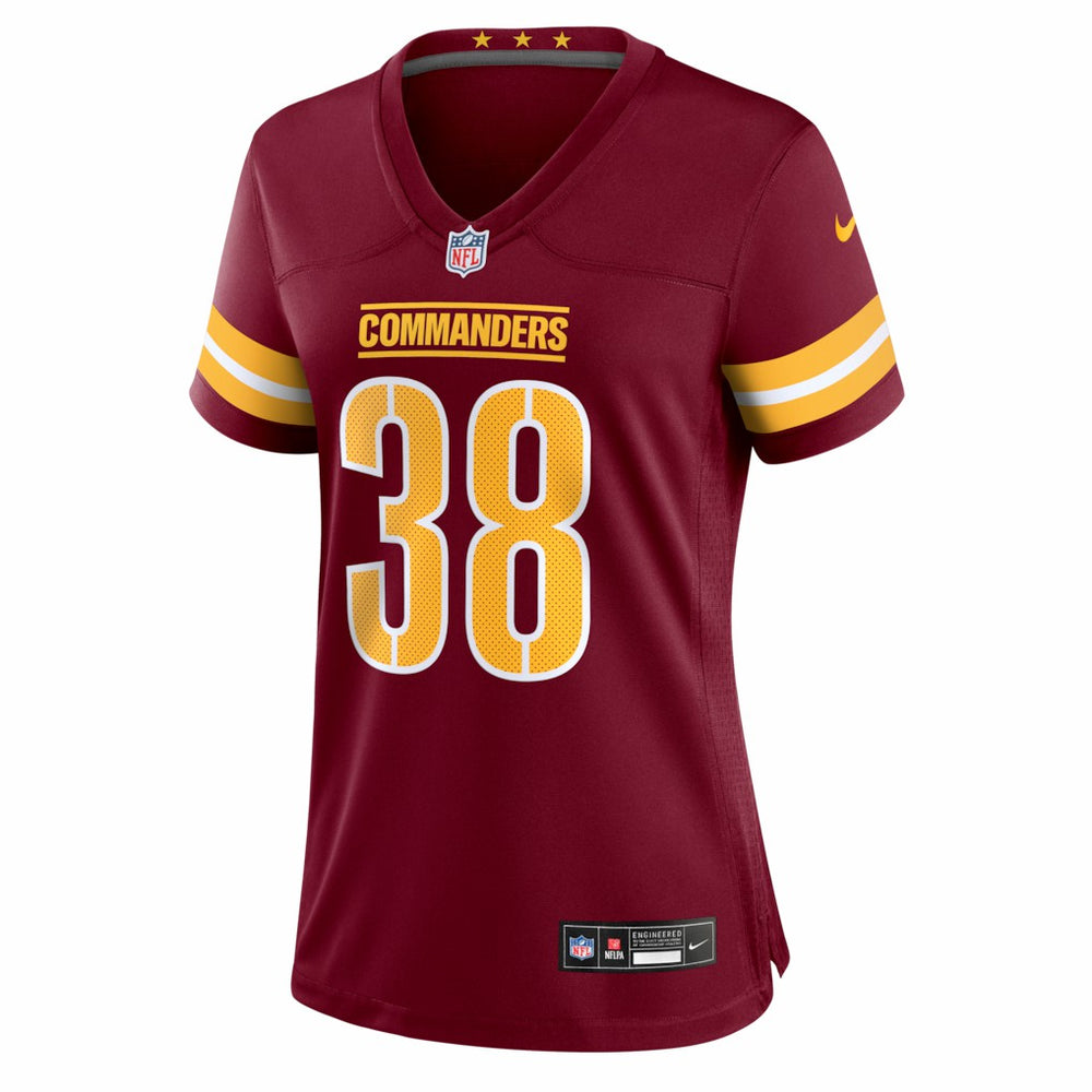 Chase Edmonds Washington Commanders Women's Team Game Jersey Burgundy