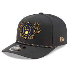 Milwaukee Brewers New Era 2025 National League Division Series Champions 9SEVENTY Adjustable Hat - Charcoal Hats