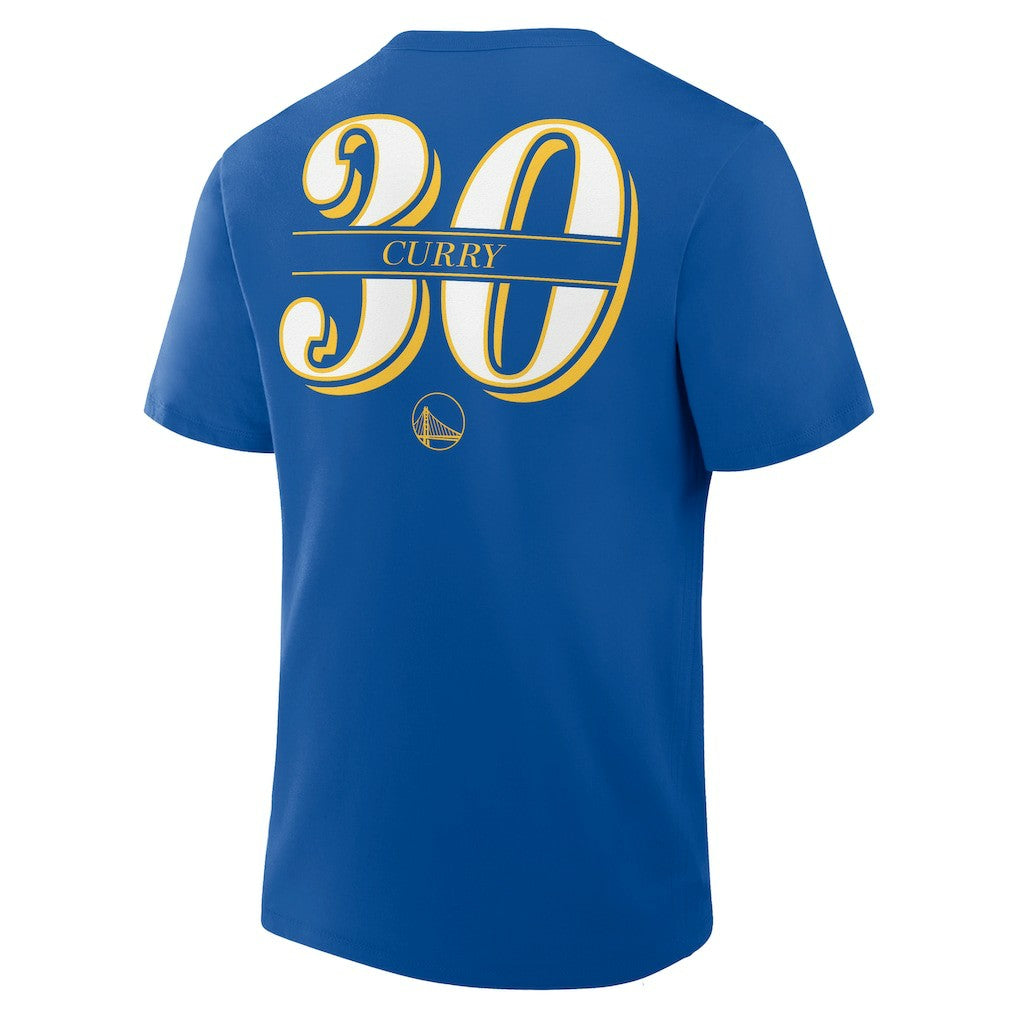Stephen Curry Golden State Warriors In The Paint Name & Number T-Shirt Royal