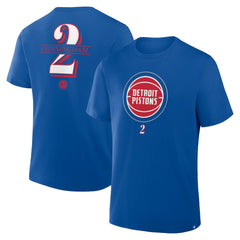 Cade Cunningham Detroit Pistons In The Paint Name & Number T-Shirt Blue