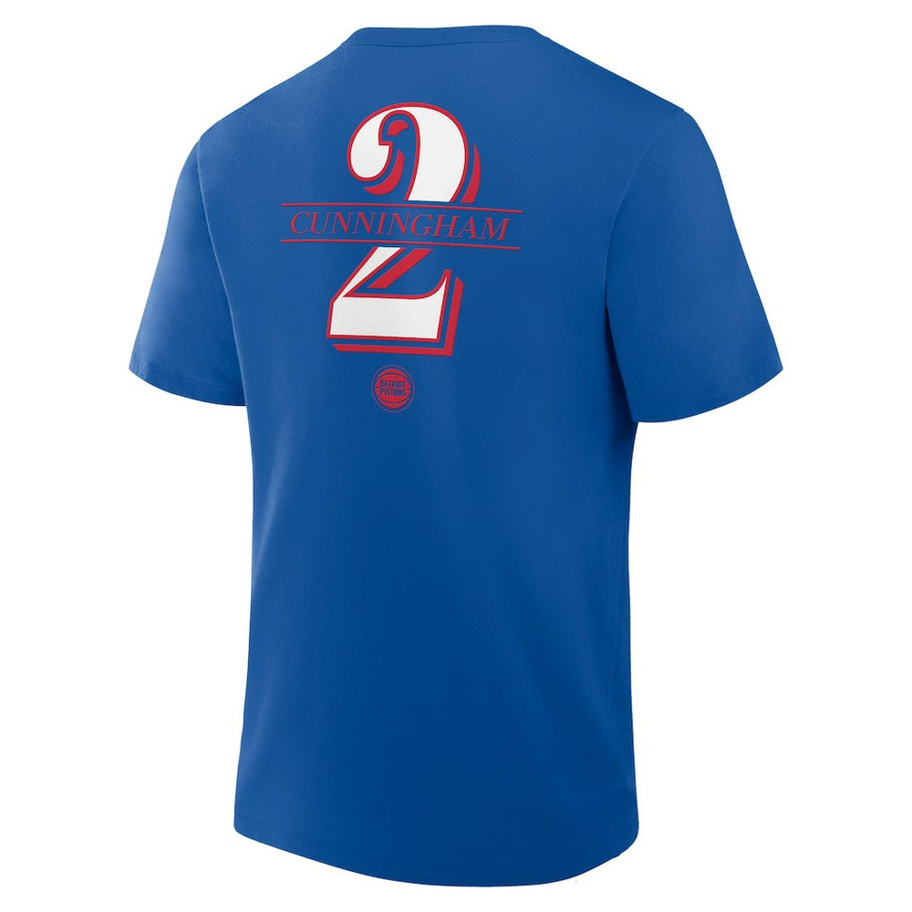 Cade Cunningham Detroit Pistons In The Paint Name & Number T-Shirt Blue